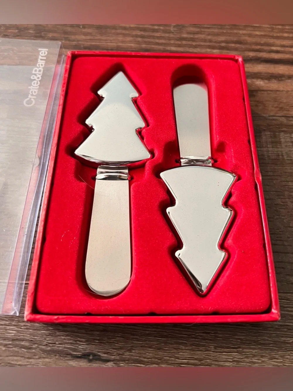 Crate&Barrel Silver Tree Spreaders - Set of 2